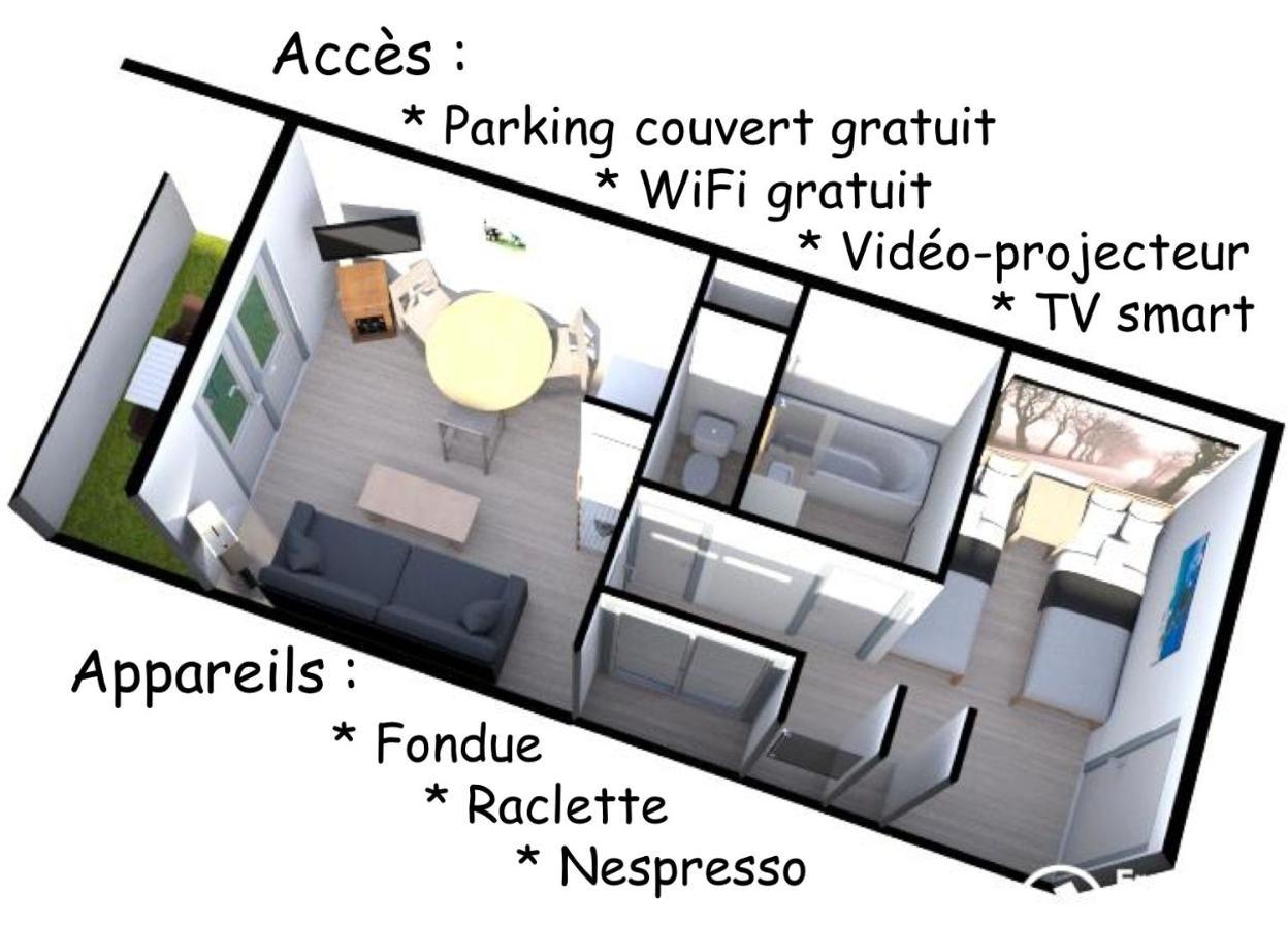 Apartamento Superb View+Swim Pool+Smart Tv+Netflix+Projector Huez Exterior foto